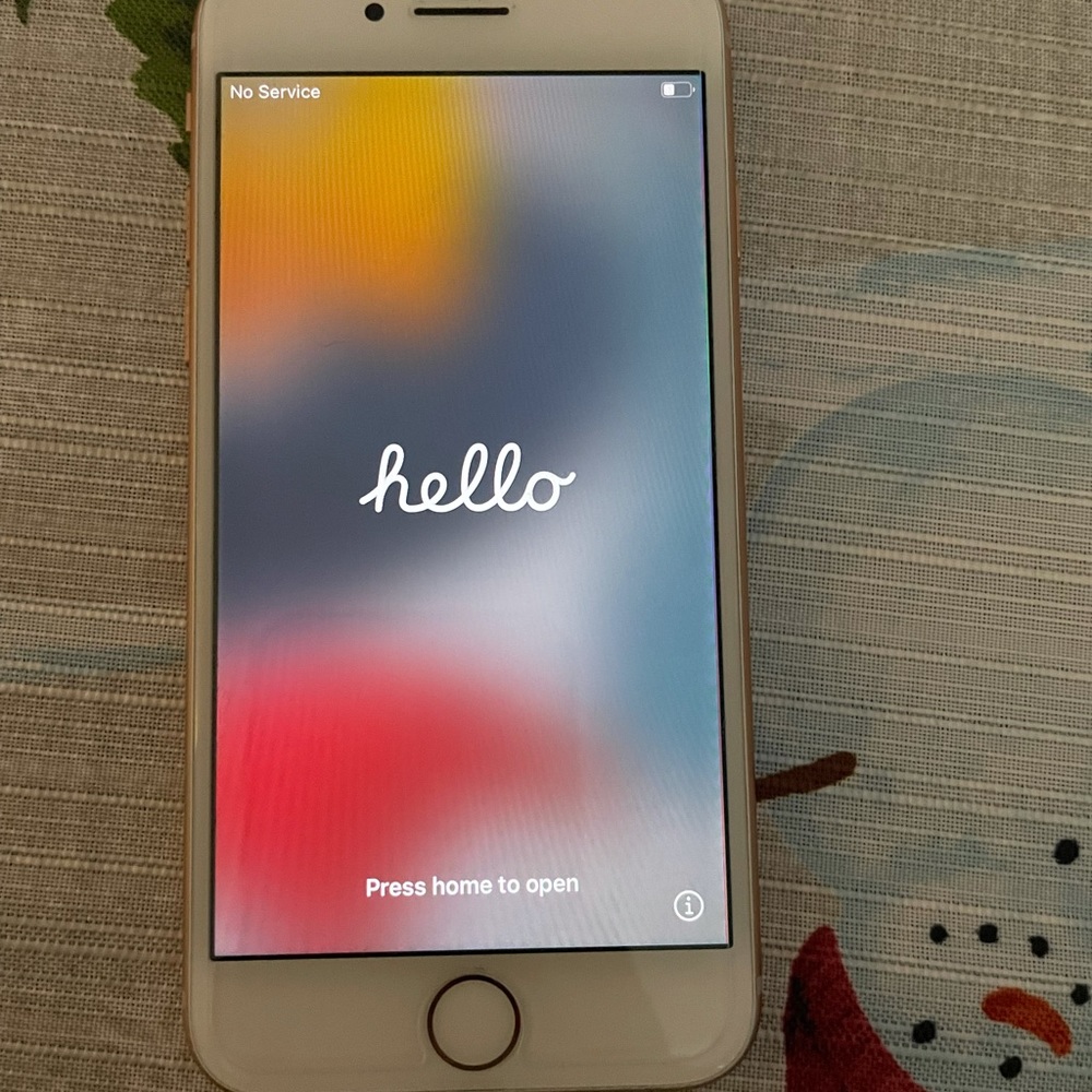 IPhone 8, great condition, small dent/scratch on top left corner. AT&T phone.
